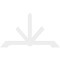 Ekena Millwork Vanguard Architectural Grade PVC Gable Bracket, 96"W x 56"H x 2"D x 6"F, 14/12 Pitch GBP096X56X0206VAN00 - alternate 3